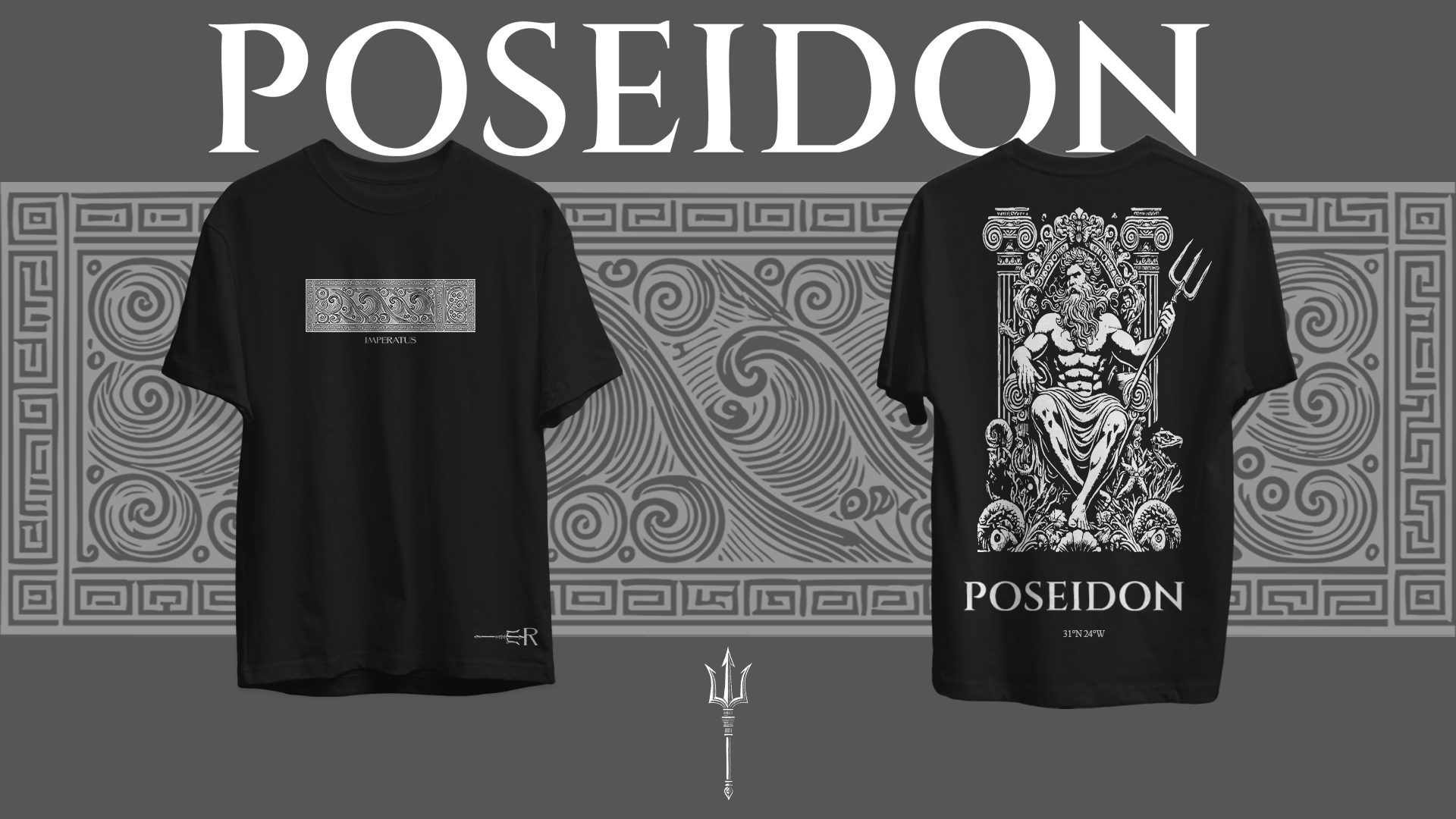 Camiseta Poseidon, Imperatus Exclusive, frente y espalda